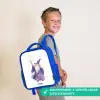 Oude tovenaar met staf Kinderrugzak - Blauw middel -sfeer3_DE