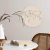 Wereldkaart - Simpel - Vliegtuig Wandcirkel plexiglas klein -sfeer4
