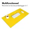Smile - Geel - Roze Muismat XXL klein -sfeer4
