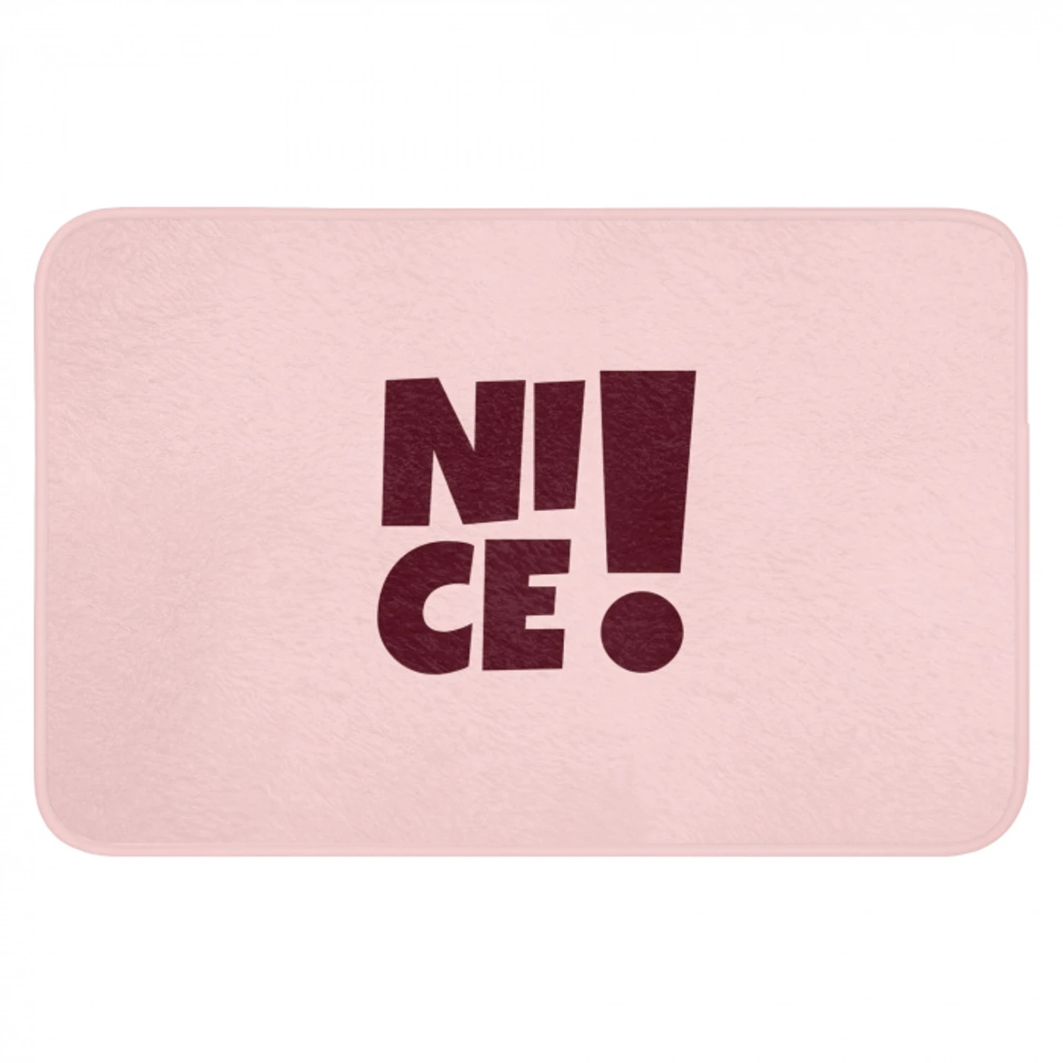 Nice - Uitroepteken - Roze Badmat klein -3d