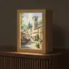 Dorp - Zon - Kraampjes - Huizen Light Box met kabel (Tafellamp) klein -z3d_website
