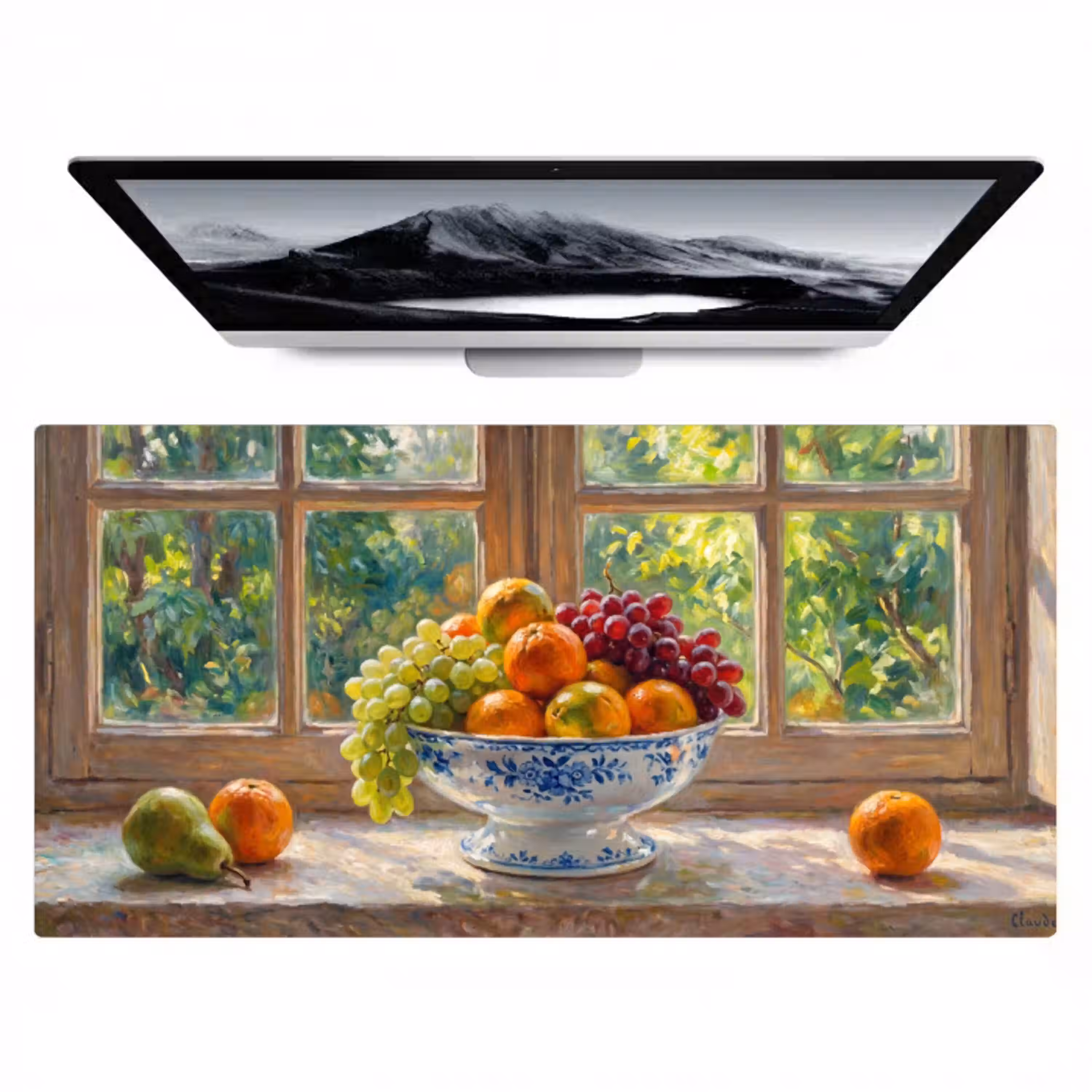 Fruit - Vensterbank - Natuur Muismat XXL klein -zzz3d