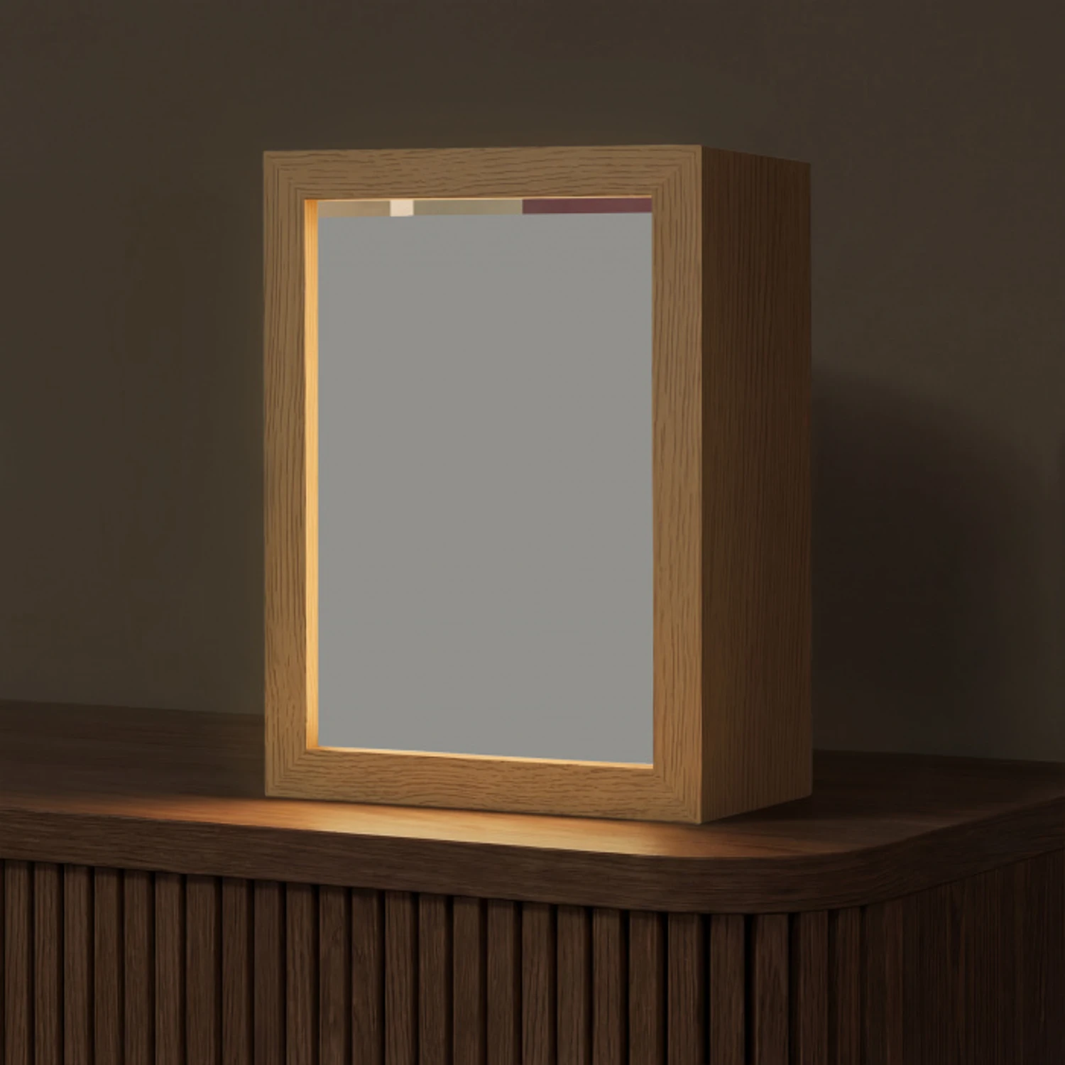 Vlakken - Abstract - Bordeaux - Lijnen Light Box met kabel (Tafellamp) klein -z3d_website