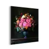 Quote - Bloemen - Vaas - Neon aluminium wit klein -3d