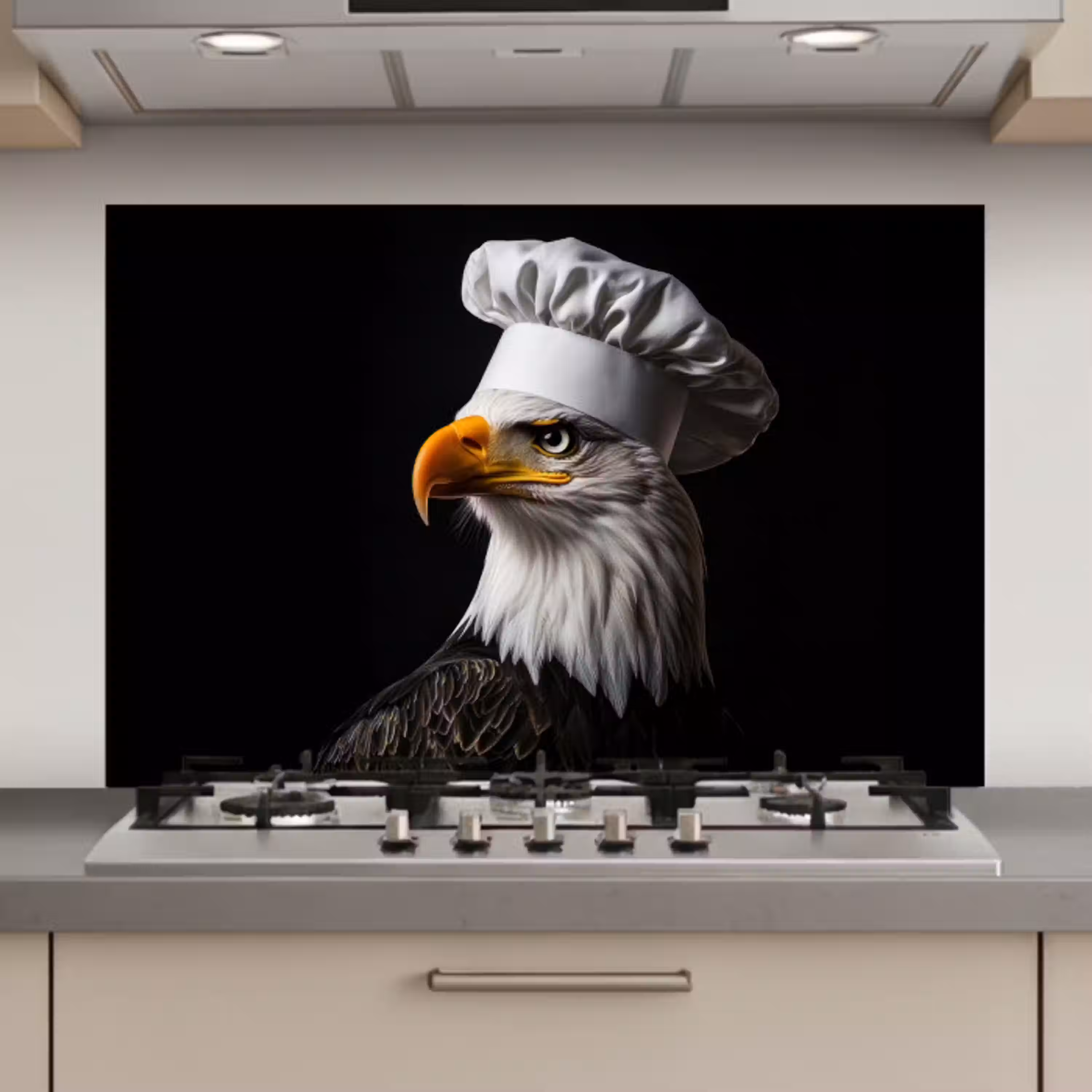 Arend -Amerika - Koksmuts - Vogel - Stoer keuken achterwand spatscherm klein -3d_website