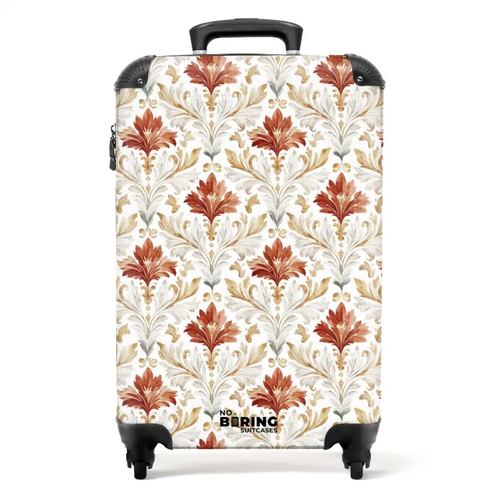 Barok patroon rood NBS - Handbagage koffer - Kinderen Unisex middel -productfoto_recht