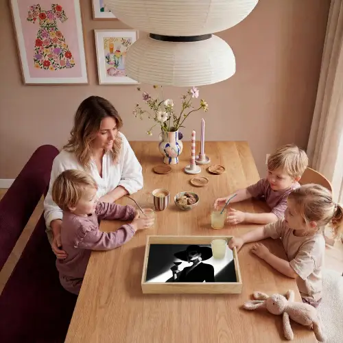 Vrouw - Wijn - Chic Dienblad Rechthoek middel -sfeer4