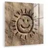 Gezichtje - Zon - Zand - Getekend plexiglas 5mm klein -zzzproduct_nieuw