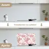 Tijger - Jungle - Natuur - Rood keuken achterwand spatscherm klein 900 -voor_na_FR
