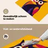 Uil - Grafisch - Kleurrijk - Ogen Inductie beschemer met haakjes middel -ky-schoon-nl