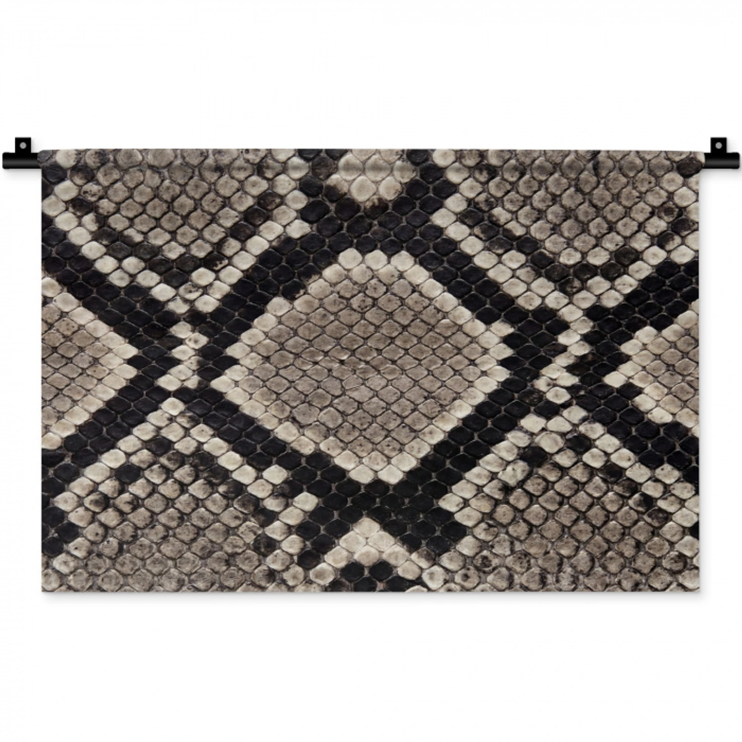 Slangenleer - Patroon - Beige Wandkleed katoen klein -zz3d