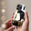 Panter - Zwart - Abstract - Goud Telefoonhoesje iPhone 17 Pro klein -sfeer3_NL