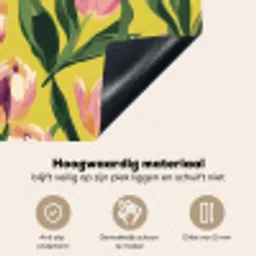Tulpen - Botanisch - Geel Inductie beschemer met haakjes klein 777 -ky-onderkant-nl