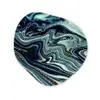 Marmer - Goud - Blauw - Glitter - Marmerlook - Abstract Wandcirkel Organisch Forex 3mm klein -3d