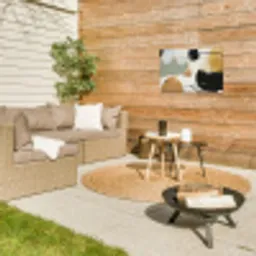 Paint - Abstract - Kleuren Tuinposter op houten frame 2 cm dik klein -sfeer2