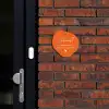 Oranje - Sierlijk Naambord Organisch middel -sfeer1