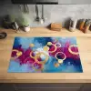 Cirkels - Goud - Abstract Inductie beschermer vinyl 3mm klein -sfeer5