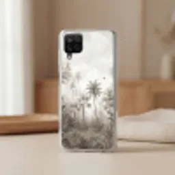 Jungle - Palmbomen - Natuur Telefoonhoesje Samsung Galaxy A12 klein -sfeer2