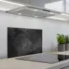 Beton - Structuur - Retro - Zwart - Grijs - Rustiek keuken achterwand spatscherm klein -3d_schuin
