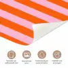 Patroon - Oranje - Fijn - Strepen deurposter klein -closeup_NL
