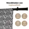 Zwart - Wit - Zebra - Patroon Wandkleed katoen klein 269 -sfeer2