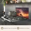 Olifanten - Grasland - Zonsondergang keuken achterwand spatscherm klein -usp_FR