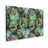 Bladeren - Bloemen - Jungle - Tropisch canvas 2cm klein -z3d