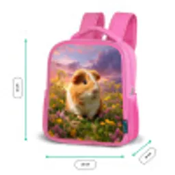 Cavia in zonsondergangsweide Kinderrugzak - Roze middel -productfoto_formaten