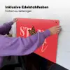Star girl - Rood - Panter - Ster Inductie beschemer met haakjes klein -ky-ophangen-de