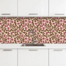 Bloemen - Bladeren - Kleurrijk keuken achterwand 2 middel 871 -3d