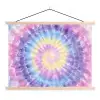 Spiraal - Tie dye - Pasteltinten textielposter latten blank klein -3d