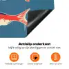 Vissen - Rood - Blauw Inductie beschermer vinyl 3mm klein -zzzzzzz-td-onderkant