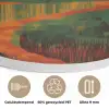 Landschap - Afrikaans - Zon Akoestische PET Vilt - Rond klein -closeup_NL