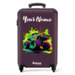 Neon Wheels NBS - Handbagage koffer - Kinderen Unisex middel -productfoto_recht