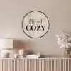 Beige - Winter - Quote - Cozy Fotolijst rond zonder passe partout klein -sfeer3