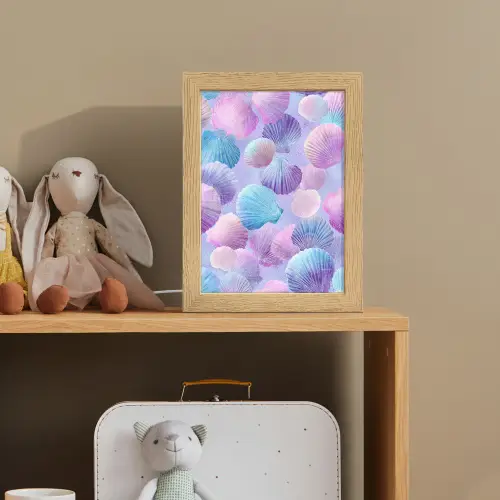 Schelpen - Paars - Blauw - Patroon Light Box met kabel klein -sfeer2_kind