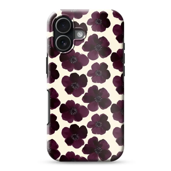 Telefoonhoesje Toughcase - Bloemen - Aquarel - Paars