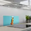 Papegaai - Koksmuts - Grappig - Vogel keuken achterwand spatscherm klein -3d_schuin