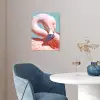 Close-up flamingo poster papier klein -sfeer3
