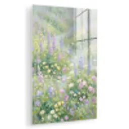 Bloemenveld - Heuvels - Kleurrijk plexiglas 5mm klein -zzzproduct_nieuw