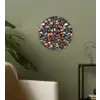Gepolijst - Kiezel - Warm Wandcirkel plexiglas klein 852 -sfeer3