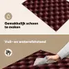 Leer - Patroon - Bordeaux Inductie beschemer met haakjes klein 777 -ky-schoon-nl