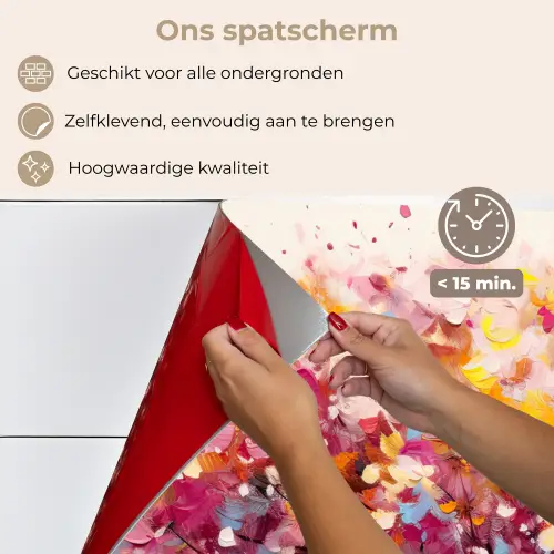 Aquarel - Boom - Kunst - Abstract keuken achterwand spatscherm klein -spatscherm_NL