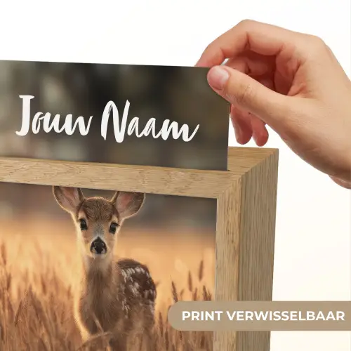 Hert - Graanveld - Bruin Light Box met kabel (Kinderlampje) klein -USP_websiteprintNL