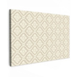 Floraal - Ornament - Beige Tuinposter op houten frame 2 cm dik klein 845 -3d
