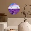 Lavendel - Natuur - Paars - Bomen - Bloemen Wandcirkel kunststof plaat 5mm dik klein -sfeer1