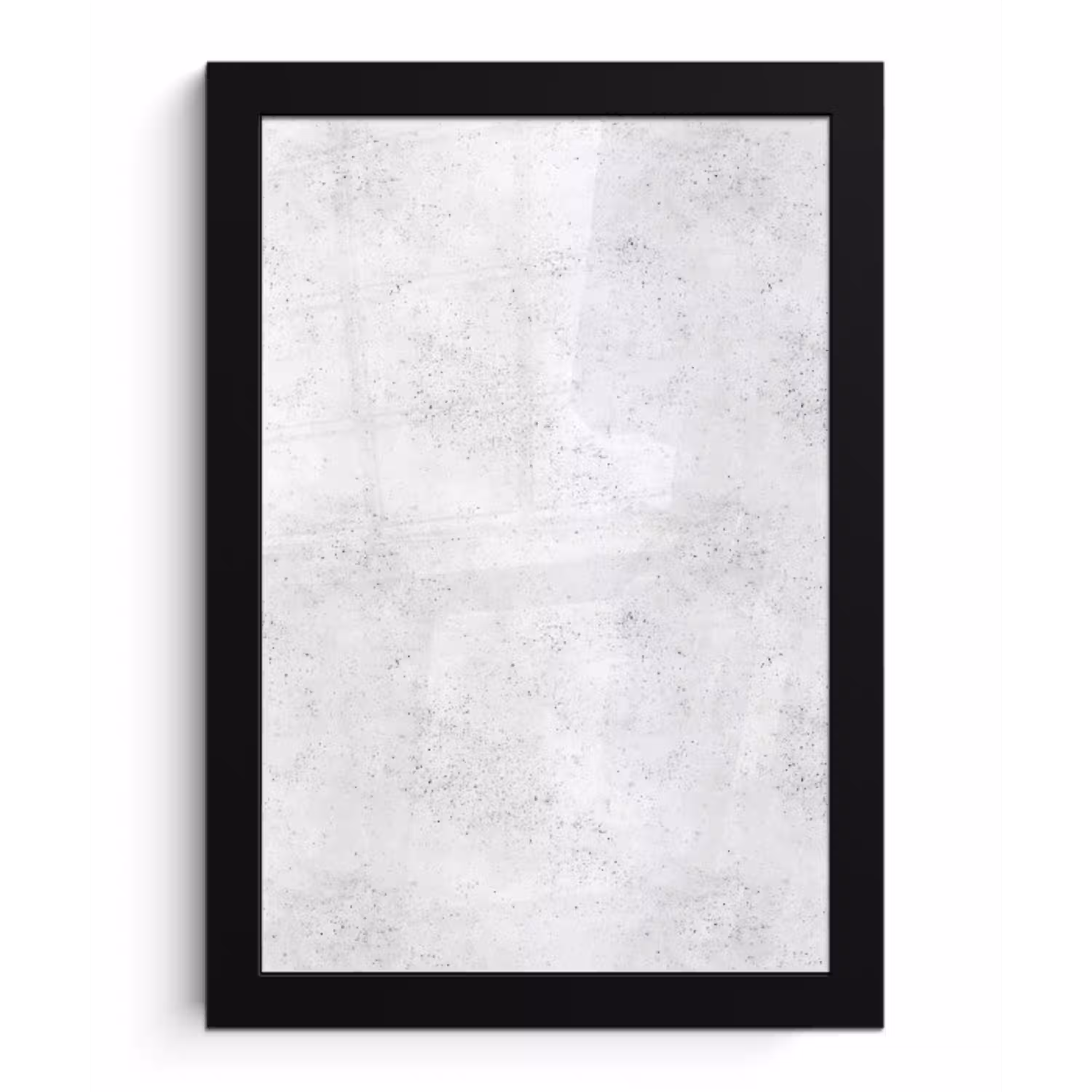 Lichtgrijs - Betonstructuur - Subtiel fotolijst zwart zonder passe partout klein 224 -3d