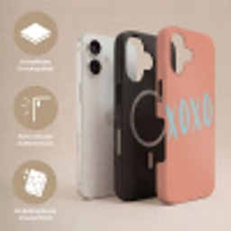 XOXO - Blauw - Perzikkleur Toughcase MagSafe Apple iPhone 17 klein -USP_Lagen_DE