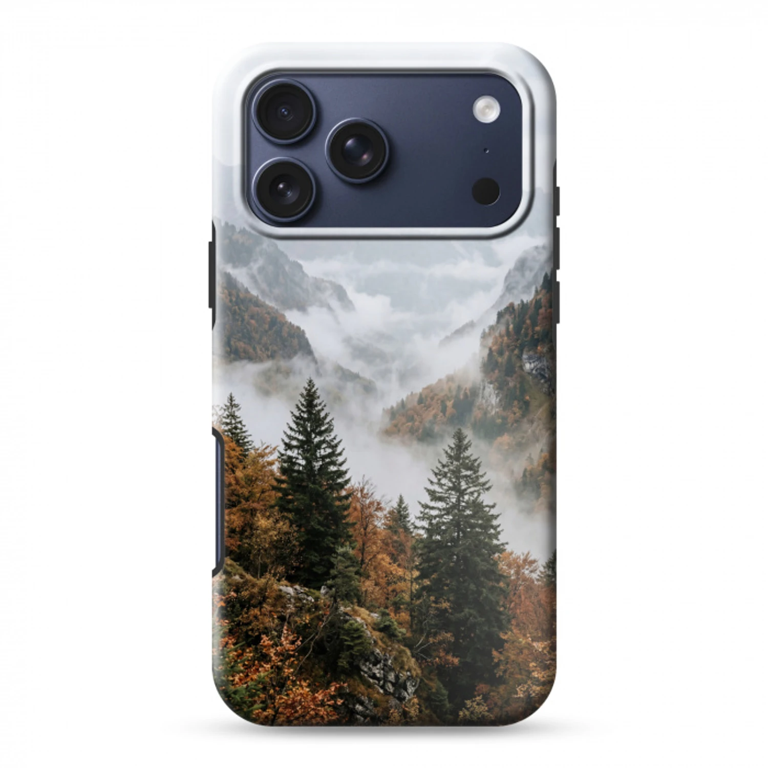 Bergen - Vallei - Mist - Herfst - Natuur Toughcase MagSafe Apple iPhone 17 Pro Max klein -3d