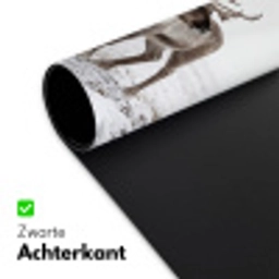Rendier - Gewei - Sneeuw - Winter Muismat XXL klein -sfeer2